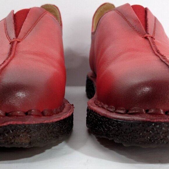 BoNaVi Leather Slip On Comfort Shoes Burnished Red Womens Size 40 (US 8.5) - Picture 7 of 11
